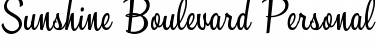 Download Sunshine Boulevard Personal Use Regular Font