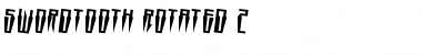 Download Swordtooth Rotated 2 Regular Font