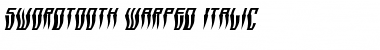 Download Swordtooth Warped Italic Italic Font