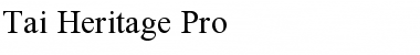 Download Tai Heritage Pro Font