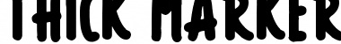 Download Thick Marker Talls Regular Font