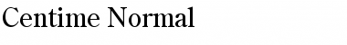 Download Centime Normal Font