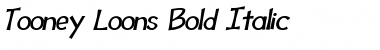 Download Tooney Loons Bold Italic Font