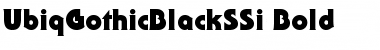 Download UbiqGothicBlackSSi Bold Font