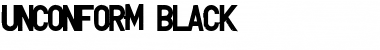Download UNCONFORM Black Font