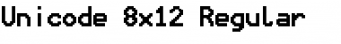 Download Unicode 8x12 Regular Font