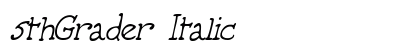 5thGrader Italic