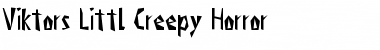 Download Viktors Littl Creepy Horror Font