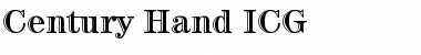 Download Century Hand ICG Regular Font