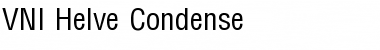 Download VNI Helve Condense Regular Font