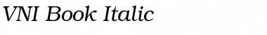 Download VNI-Book Italic Font