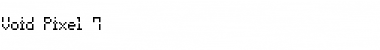 Download Void Pixel-7 Font