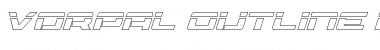 Download Vorpal Outline Italic Font