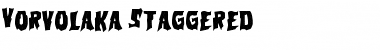 Download Vorvolaka Staggered Font