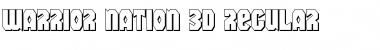 Download Warrior Nation 3D Font