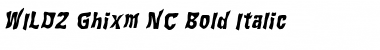 Download WILD2 Ghixm NC Font