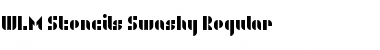 Download WLM Stencils Swashy Font