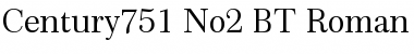 Download Century751 No2 BT Roman Font