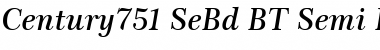 Download Century751 SeBd BT Semi Bold Italic Font