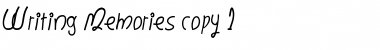 Download Writing Memories Font