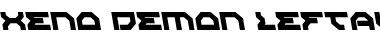 Download Xeno-Demon Leftalic Italic Font
