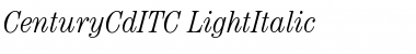 Download CenturyCdITC Light Italic Font