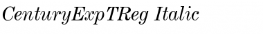 Download CenturyExpTReg Italic Font