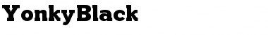 Download Yonky Black Font