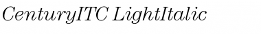 Download CenturyITC Light Italic Font