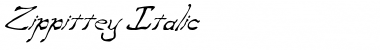 Download Zippittey Italic Font