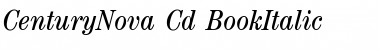 Download CenturyNova-Cd BookItalic Font