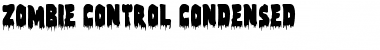 Download Zombie Control Condensed Condensed Font