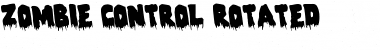 Download Zombie Control Rotated Regular Font