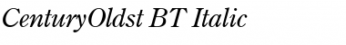 Download CenturyOldst BT Italic Font