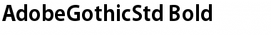 Download Adobe Gothic Std B Bold Font