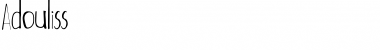 Download Adouliss Font Download Adouliss Font