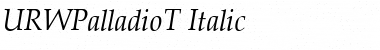 Download URWPalladioT Italic Font
