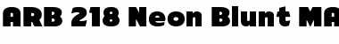 Download ARB-218 Neon Blunt MAR-50 Font