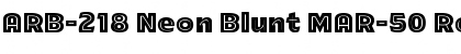Download ARB-218 Neon Blunt MAR-50 Font