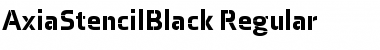 Download Axia Stencil Black Regular Font