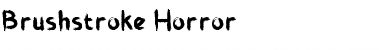 Download Brushstroke Horror Regular Font