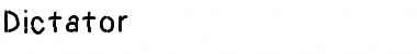 Download Dictator Font