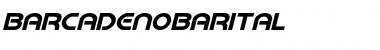 Download Barcade No Bar Italic Italic Font