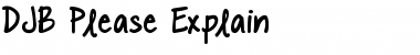 Download DJB Please Explain Font Download DJB Please Explain Font