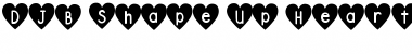 Download DJB Shape Up Hearts Font Download DJB Shape Up Hearts Font