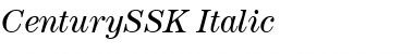 Download CenturySSK Italic Font