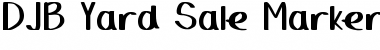 Download DJB Yard Sale Marker Font Download DJB Yard Sale Marker Font