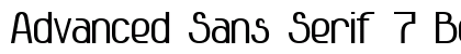 Advanced Sans Serif 7 Bold