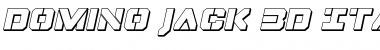 Download Domino Jack 3D Italic Font Download Domino Jack 3D Italic Font