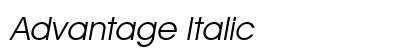 Advantage Italic preview